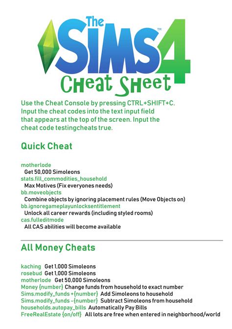 sims hack|CHEATS FOR THE SIMS 4